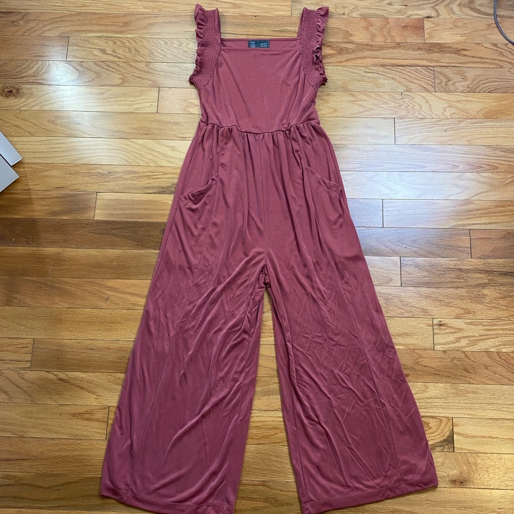 Anthropologie Mauve Sleeveless Jumpsuit